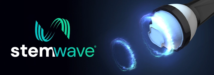 StemWave Wand And Logo On A Blue Gradient Background